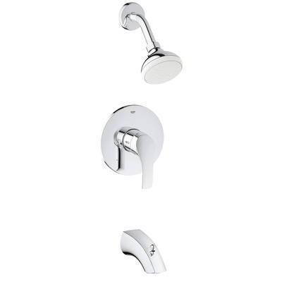 Grohe Grandera Diverter Tub And Shower Faucet With Turbostat Eurosmart Pressure Balance Dual Function Tub And Shower Faucet