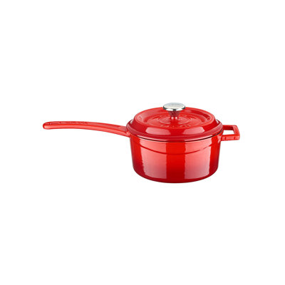 Lava Enameled Cast Iron Saucepan 1.5 Quart Round with Lid
