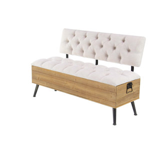 Go to store & view more images 17 Stories Sibo Traditional Tufted Upholstered Bench