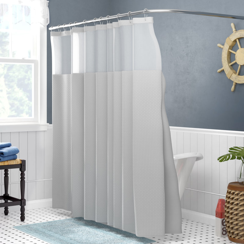Andover Mills Nala Waffle 2 Piece Shower Curtain Set Reviews