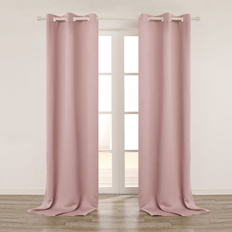 Lionel Eider & Ivory Room Darkening Blackout Thermal Insulated Grommet Curtain 1 Panel