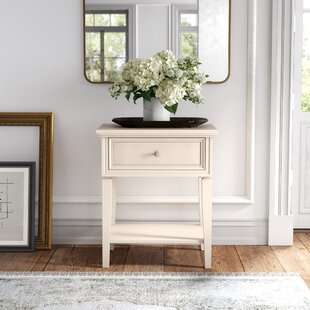 off white rustic nightstands