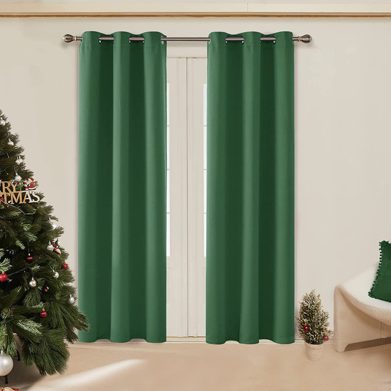 Lionel Eider & Ivory Room Darkening Blackout Thermal Insulated Grommet Curtain 1 Panel