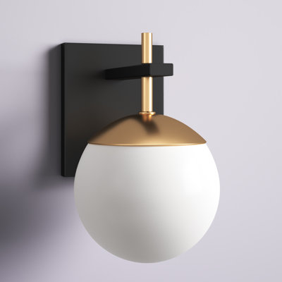 Vicky 1-Light Armed Sconce no glass globe