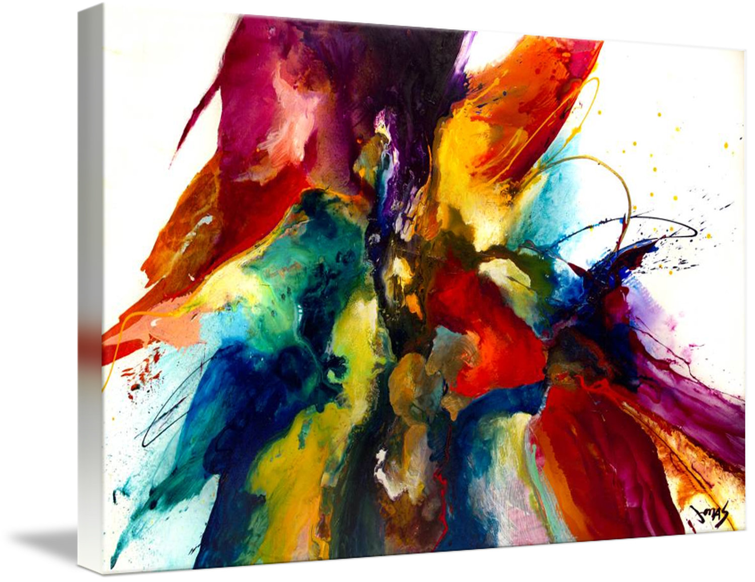 Wrought Studio Flourish III Abstract by Jonas Gerard - Painting | Wayfair