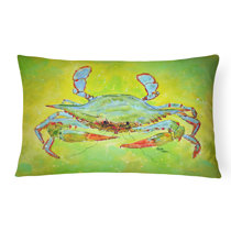 blue crab pillow