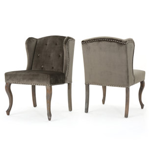 Go to store & view more images Mercer41 Hollange Wingback Chair (Set of 2)