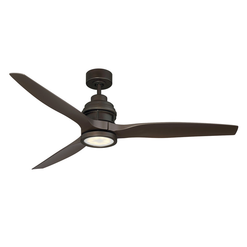 60 3 Blade Led Propeller Ceiling Fan With Remote Control And Light Kit Included Reviews Joss Main