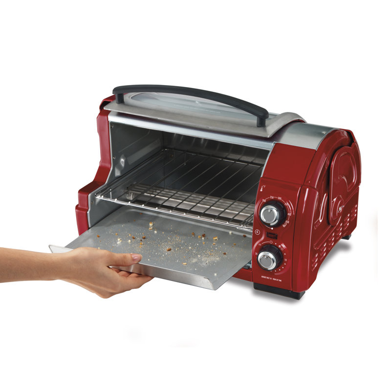 Hamilton Beach Easy Reach Toaster Oven With Roll Top Door
