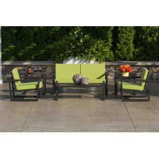 Vero 6 Piece Sunbrella Loveseat Set With Cushions by Elan Furniture New Design