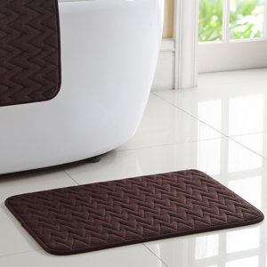 Zig Zag Memory Foam Rug (Set of 2)