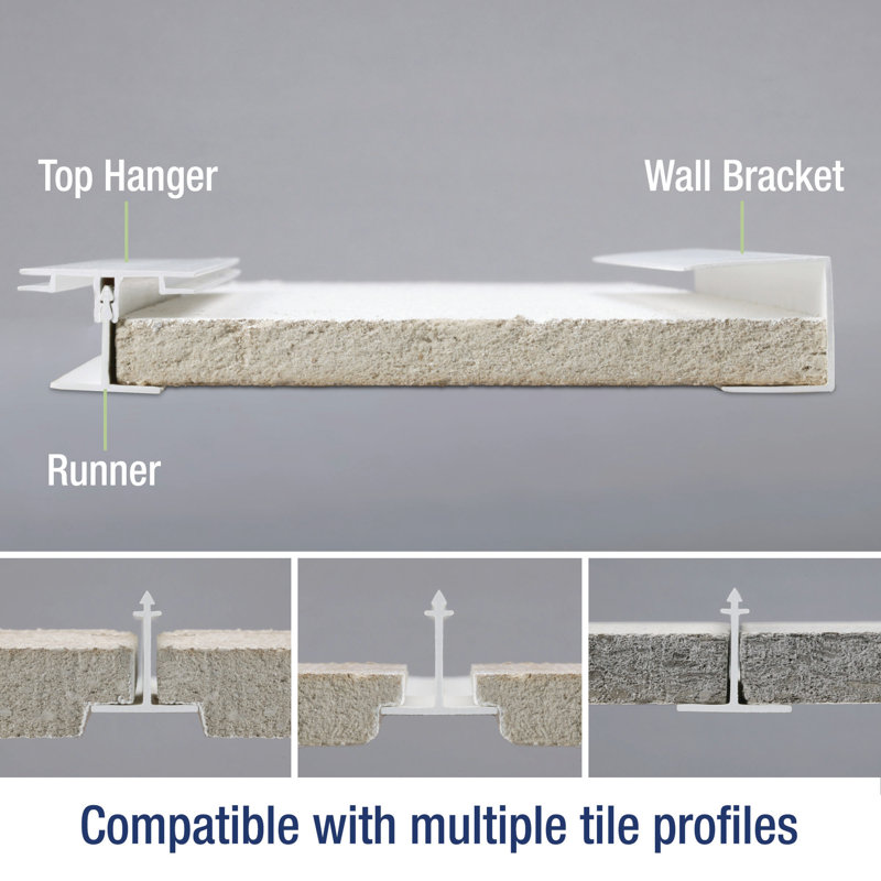 Ceilingmax Vinyl Surface Mount Ceiling Grid Kit In Galvanized Vinyl Surface Mount Ceiling Grid Kit