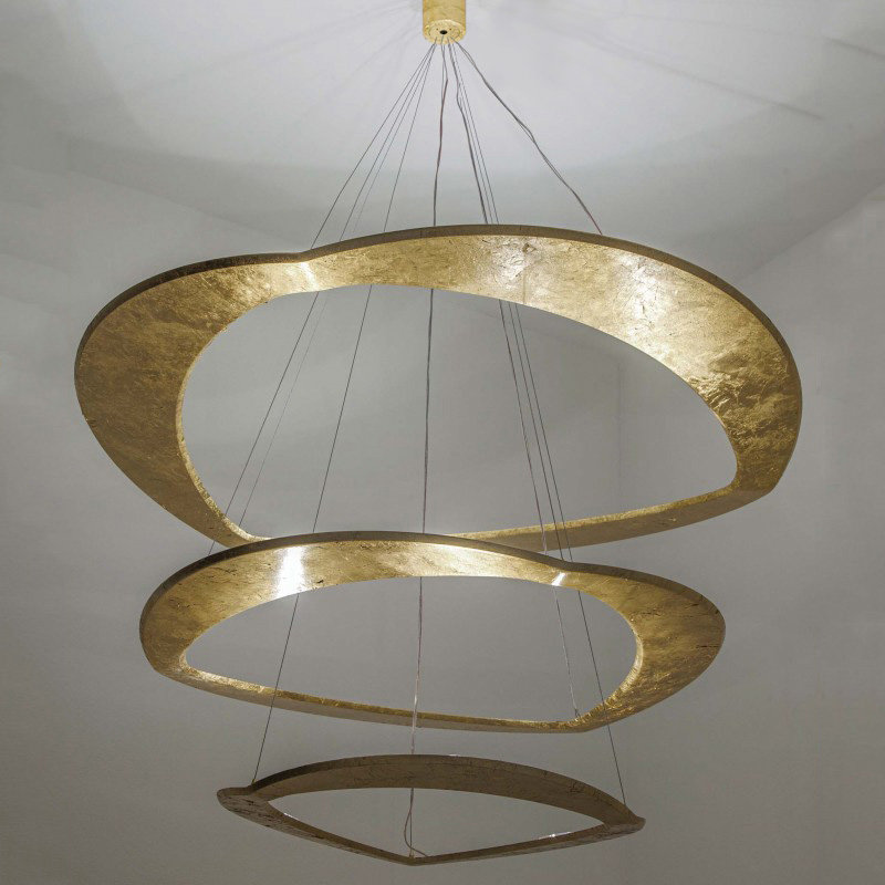 Zaneen Design Diadema 1 Light Led Unique Statement Tiered Pendant