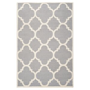 Charlenne Wool Silver/Ivory Area Rug