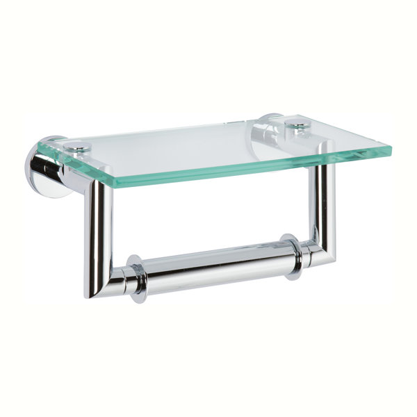 Ginger Kubic Double Post Wall Mount Toilet Paper Holder ...