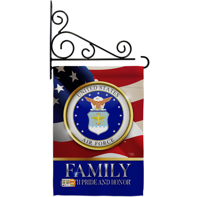 Breeze Decor Family Honor 2 Sided Polyester 19 X 13 In Flag Set Wayfair