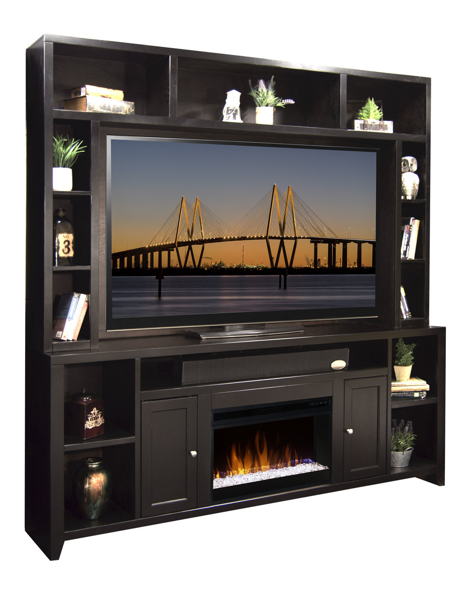 Darby Home Co Solid Wood Entertainment Center For Tvs Up To 70