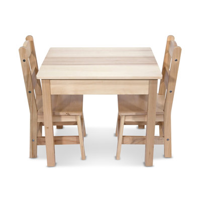 Kids 3 Piece Play Table and Chairs Set Melissa & Doug