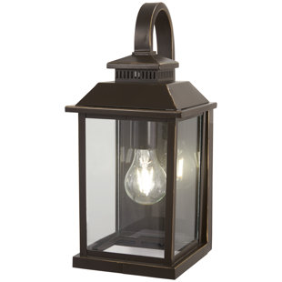 Go to store & view more images Helms 1 Light Outdoor Wall Lantern by Alcott Hill