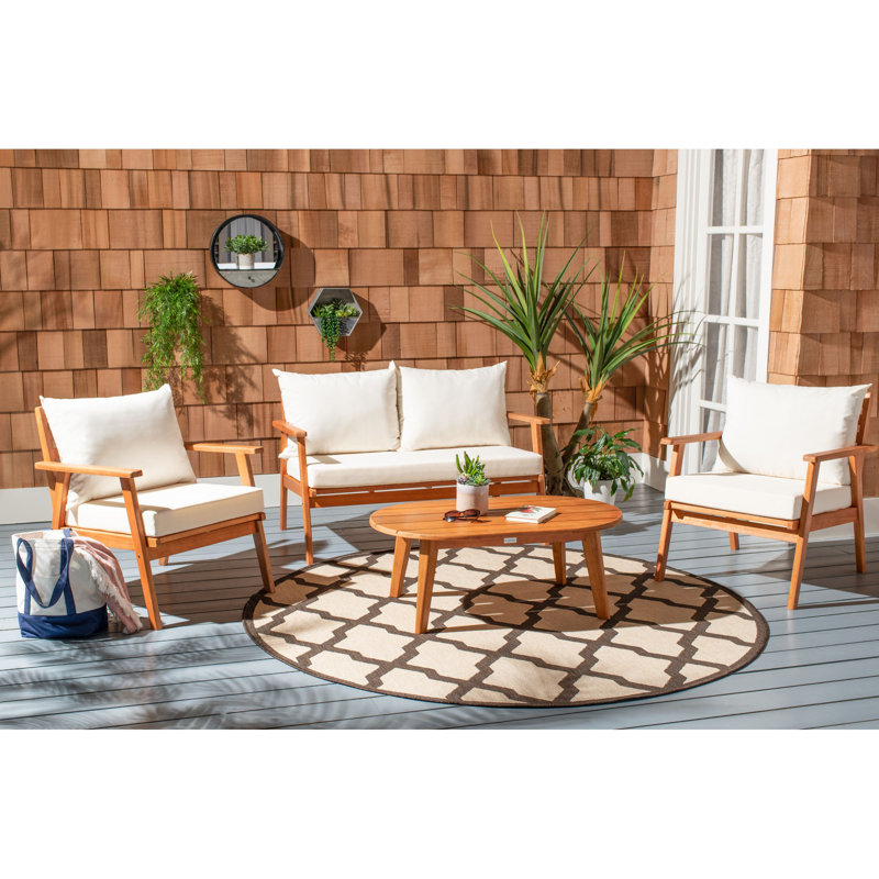 Highland Dunes Sotomayor 4 Piece Sofa Seating Group With Cushions