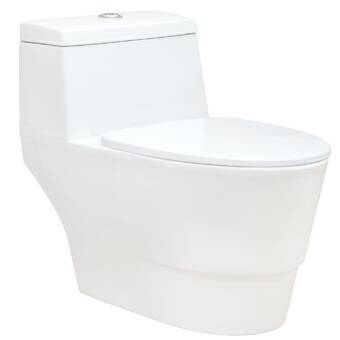 Ariel Bath Platinum Anna Dual Flush Elongated One Piece