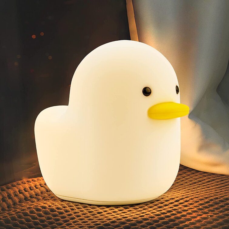 Creative Duck LED Silicone Night Light Children Bedside Table Lamp USB /Bedroom 