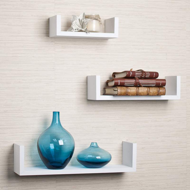 Floating Shelving mercury row colvard 3 piece floating shelf set & reviews | wayfair Floating Shelving mercury row colvard 3 piece floating shelf set & reviews | wayfair