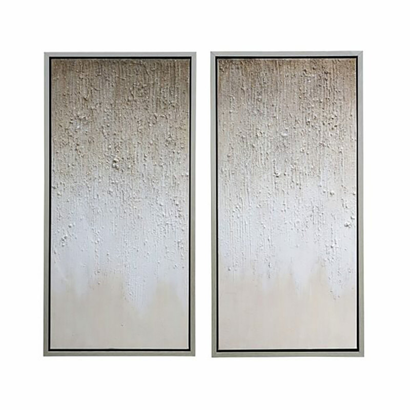 Orren Ellis Stardusk 2 Piece Floater Frame Panoramic Painting Print Set On Canvas Wayfair