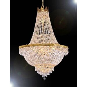 Dyann Crystal 9-Light Empire Chandelier