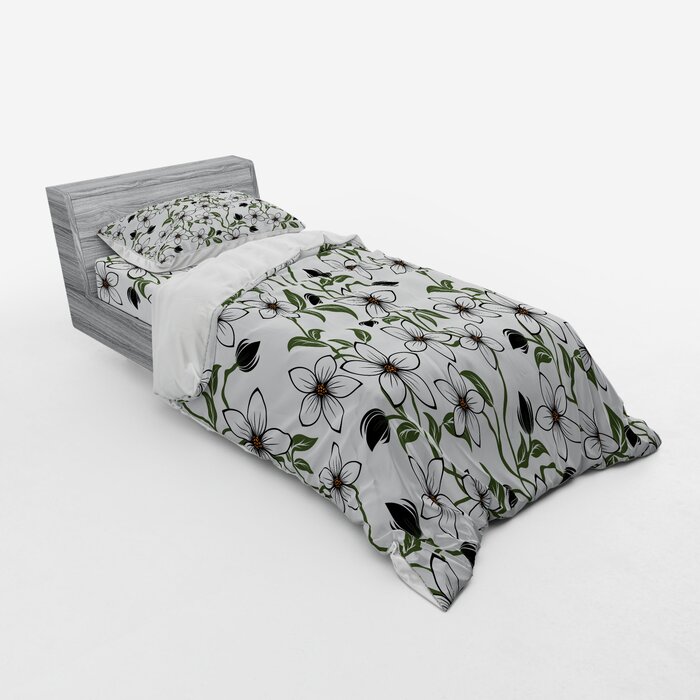 East Urban Home Floral Duvet Cover Set Wayfair Ca