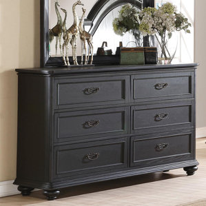 Nesbitt 6 Drawer Double Dresser by Three Posts