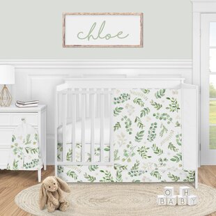 banana leaf crib sheet