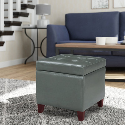 Vanwormer Square Tufted Storage Ottoman