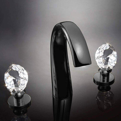 Swarovski Crystal Widespread Bathroom Faucet Maestro Bath Finish Widespread Bathroom Faucet Maestro Bath