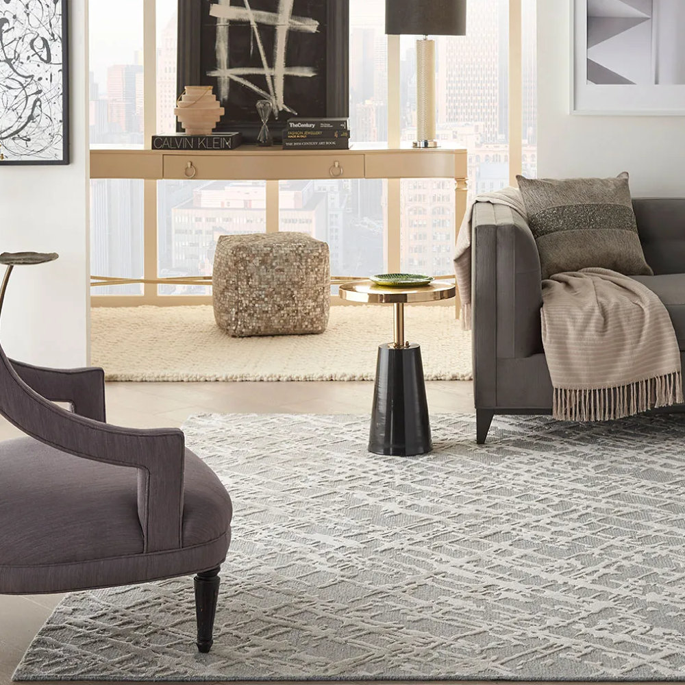 Nourison Gatto Flatweave Wool Oriental Area Rug in Burgundy/Brown