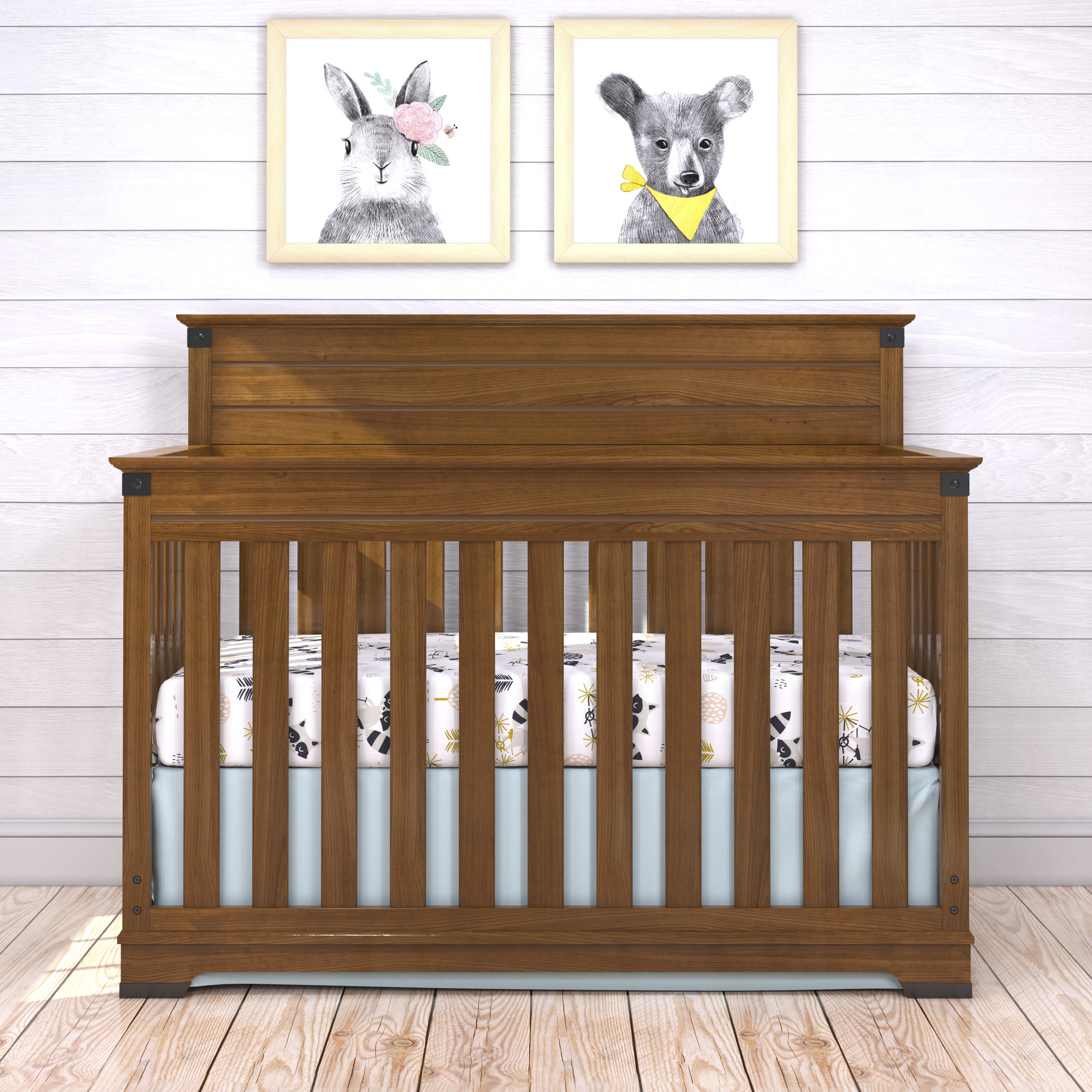 Slate Brown Child Craft Stanford 4-in-1 Convertible Crib 