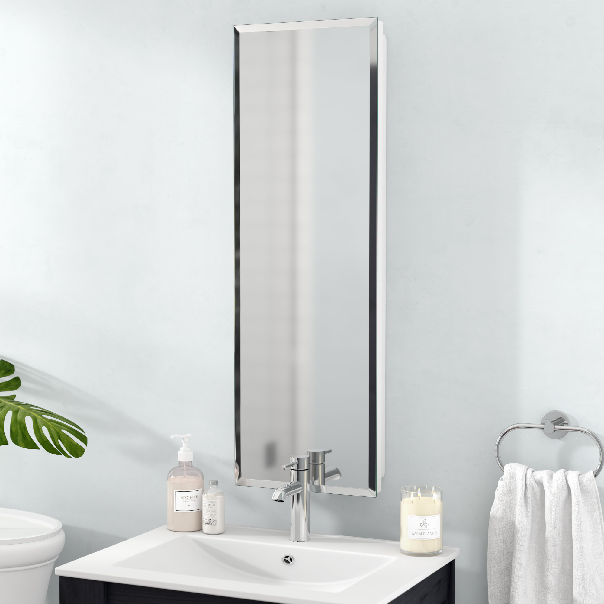 Orren Ellis Ginnifer 12 X 36 Recessed Medicine Cabinet With 5 Orren Ellis Ginnifer 12 X 36 Recessed Medicine Cabinet With 5 Adjule Shelves Reviews Wayfair