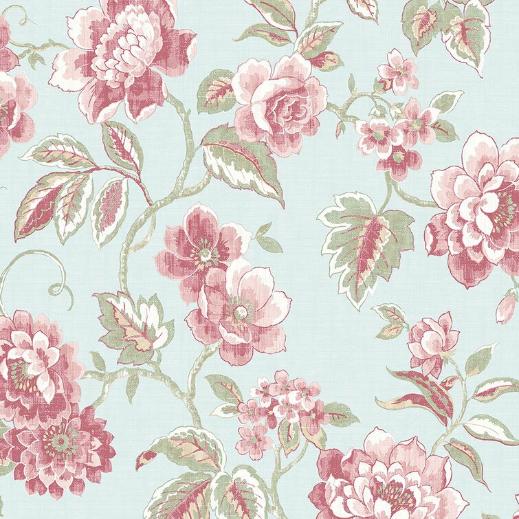 Abmc Bloomfield 32 7 X 20 5 Floral Roll Wallpaper Wayfair