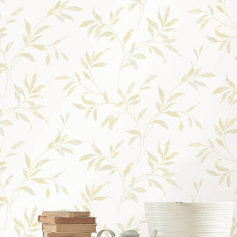 barkhampstead leaf 33 l x 20 5 w floral and botanical wallpaper roll birch lane birch lane