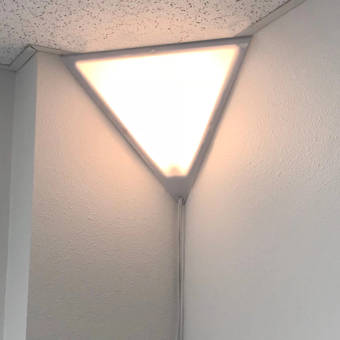 Home Concept Beacon Triangle 1 Light Plug In Corner Wall Light