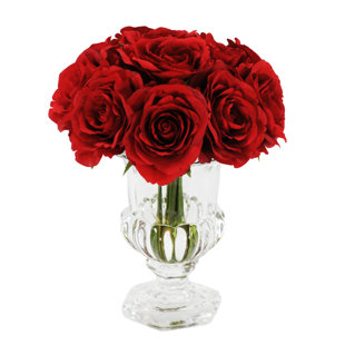 Red Vase Roses You Ll Love Wayfair Quickview