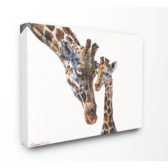 Isabelle Max Ringler Cute Baby Giraffe Family Watercolor