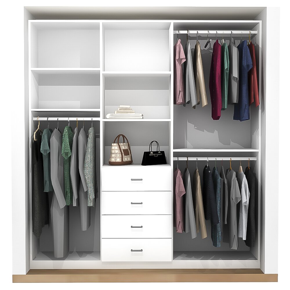 Latitude Run® Crissey Closet System & Reviews | Wayfair