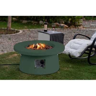 dominique steel propane fire pit table