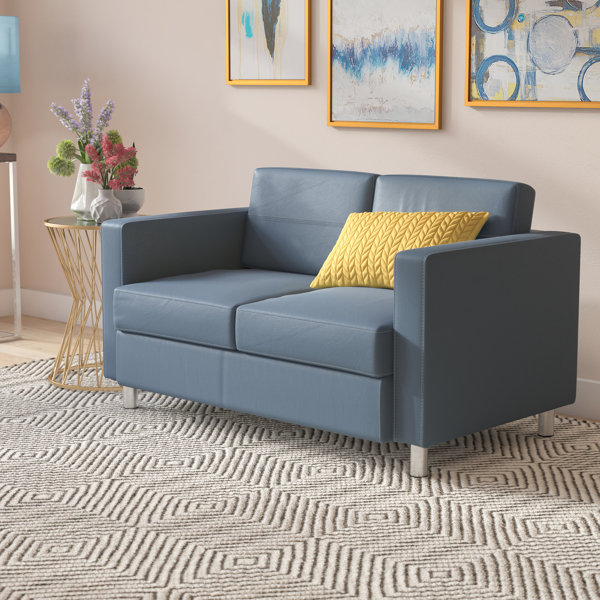 Modern Vinyl Loveseat Wayfair
