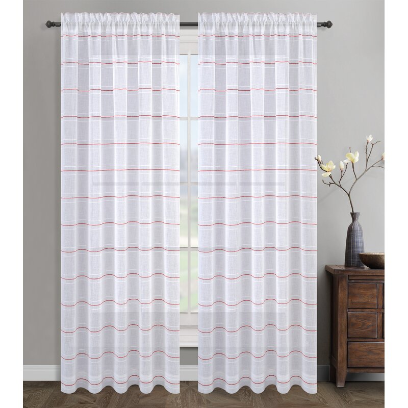 Urbanest Indoor 100/% Linen Solid Window Curtain Drapes,2 Panels Per Set