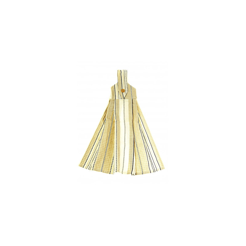 Winston Porter Catumba Stripe Hanging Tie Button Towel Wayfair