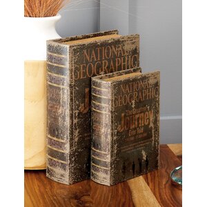 3 Piece Wood Book Box Set