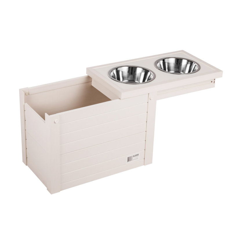 Archie Oscar Ian Double Bowl Elevated Feeder Reviews Wayfair