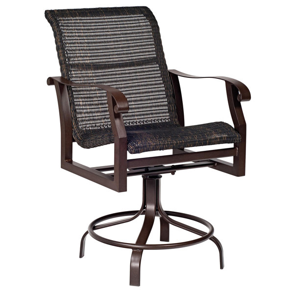 Woodard Cortland Woven Swivel 24" Patio Bar Stool | Wayfair Woodard Cortland Woven Swivel 24" Patio Bar Stool | Wayfair on Living Accents Cortland Patio Set id=88475